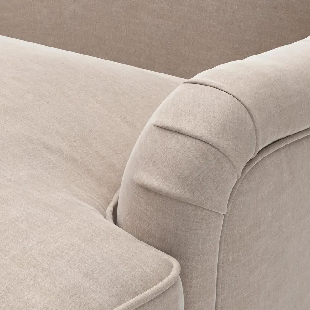Armchair - Natural, Eco Chenille