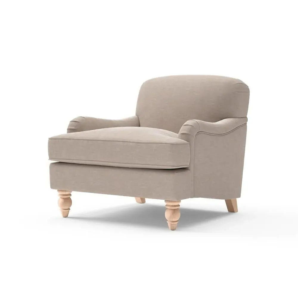 Armchair - Natural, Eco Chenille
