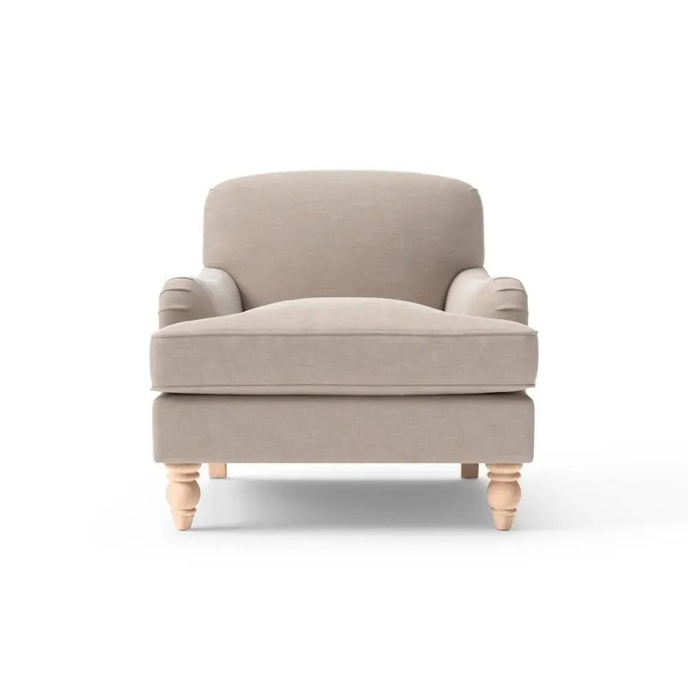 Armchair - Natural, Eco Chenille