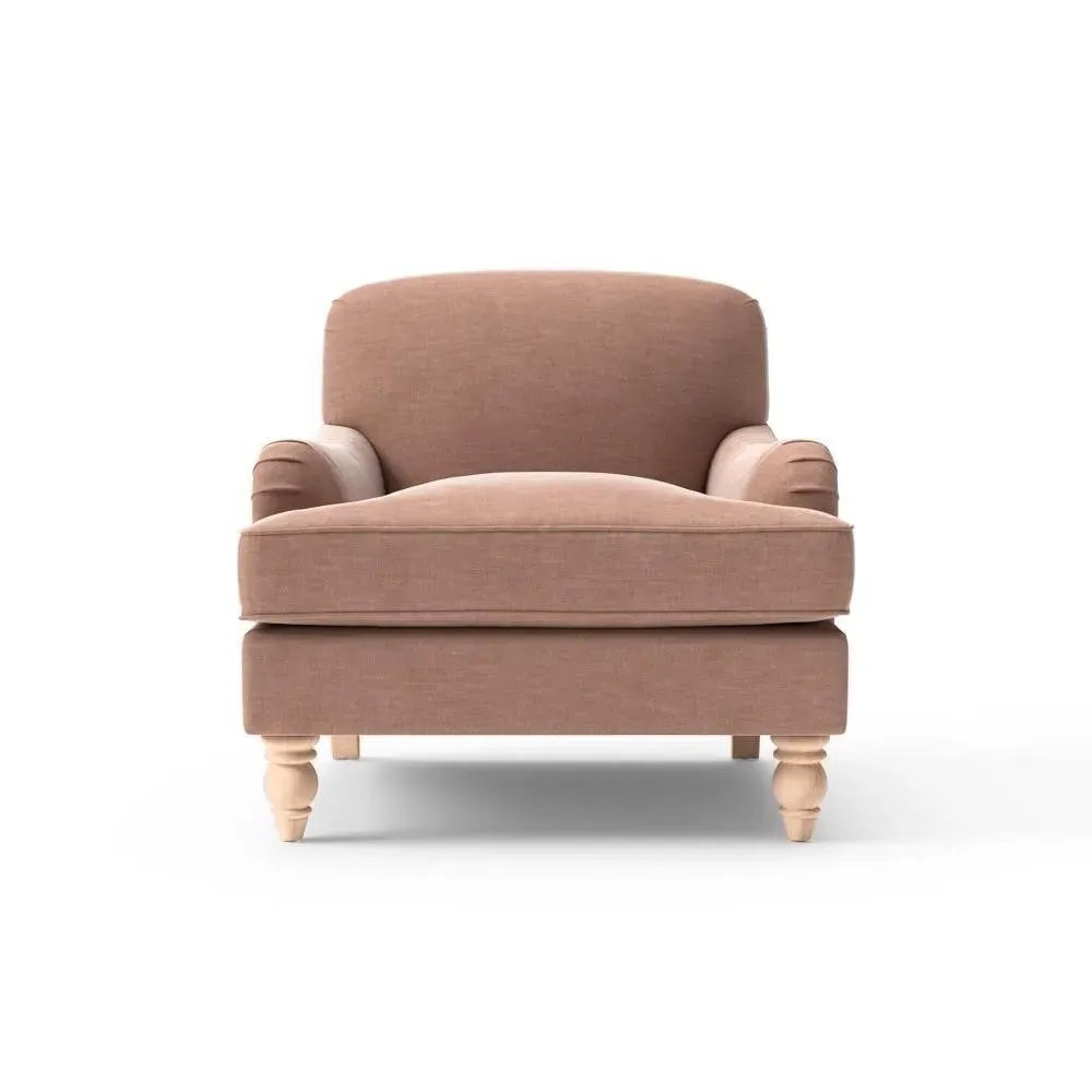 Armchair - Pink, Eco Chenille
