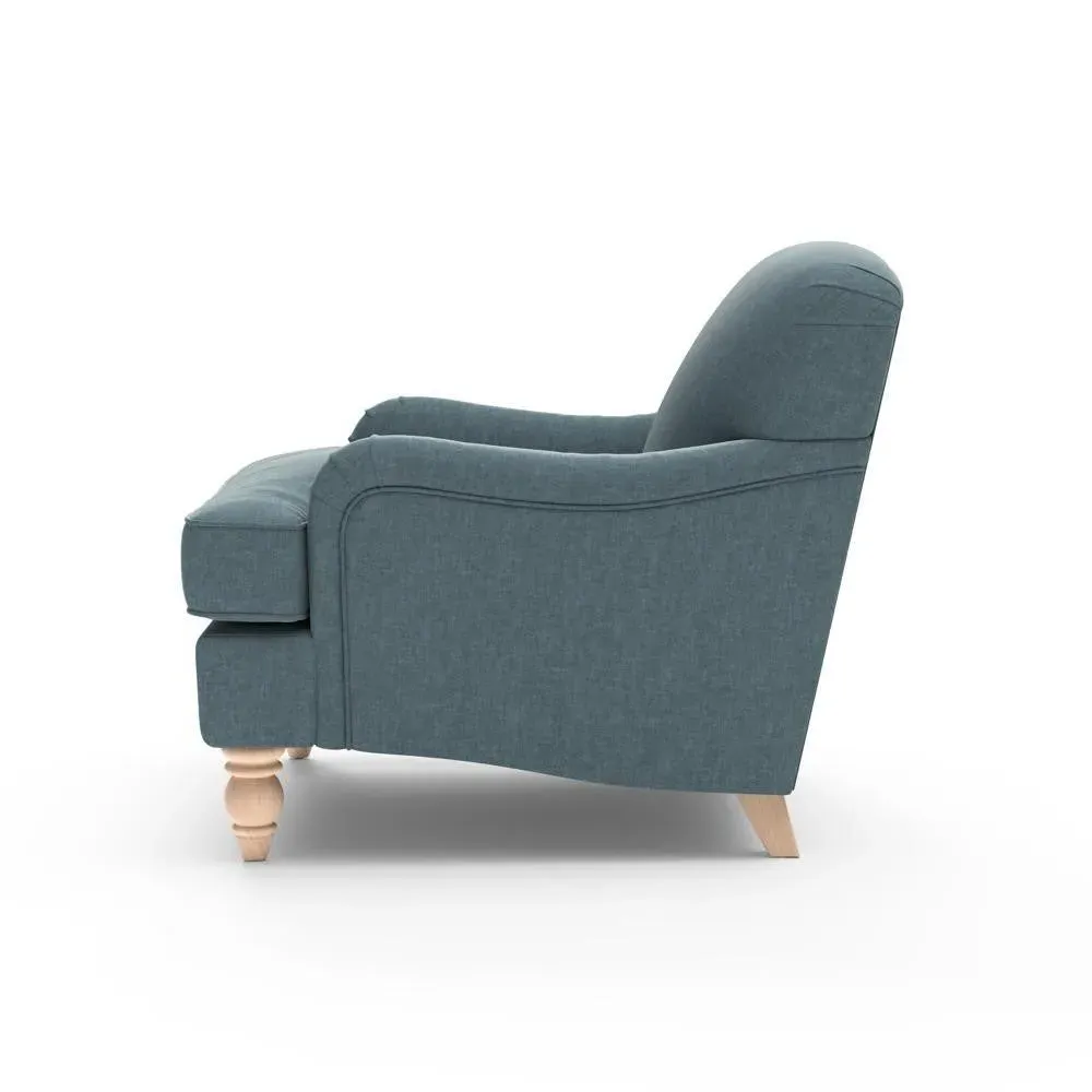 Armchair - Teal, Eco Chenille