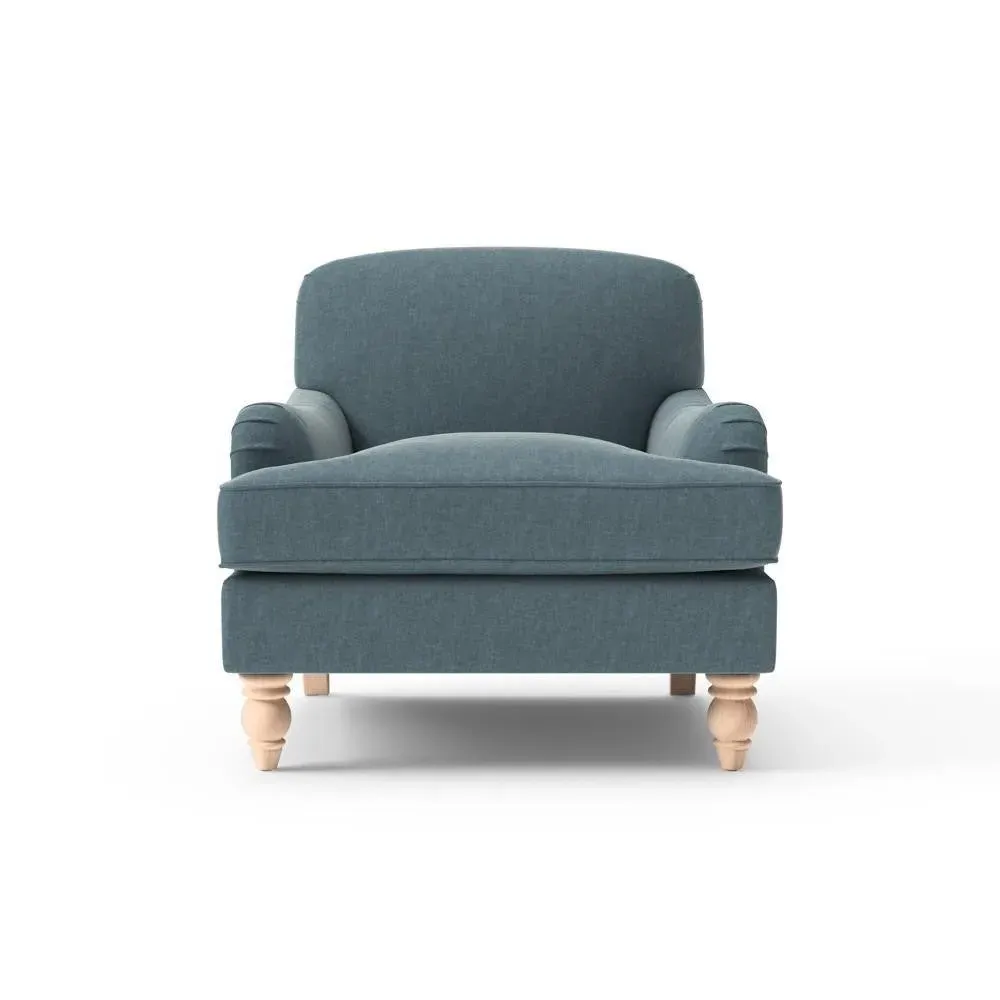 Armchair - Teal, Eco Chenille