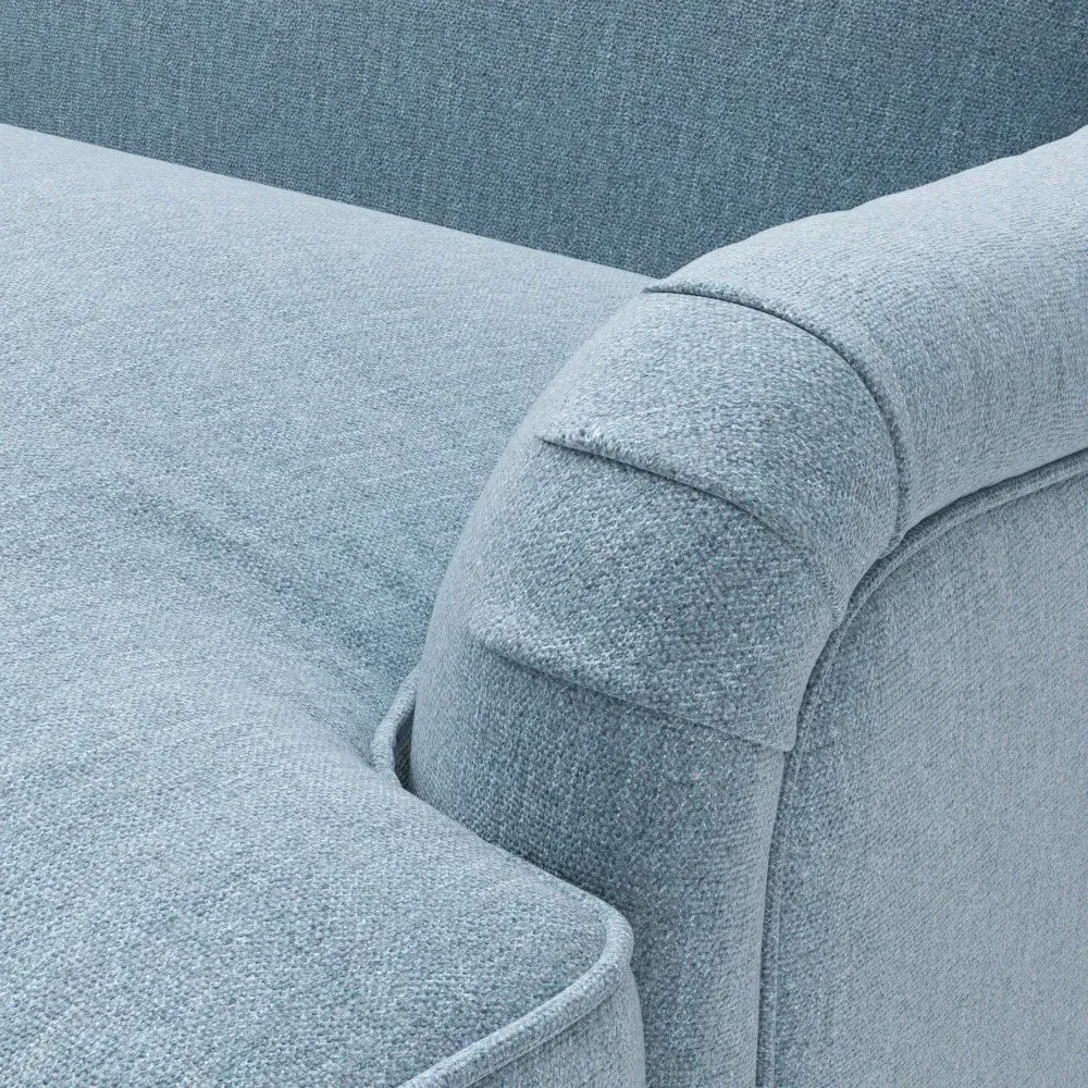 Armchair - Teal Marl, Rustic Weave