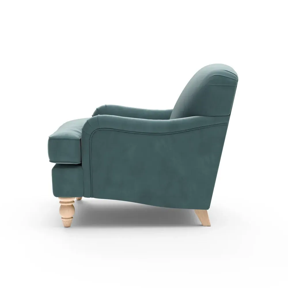 Armchair - Teal, Matt Velvet