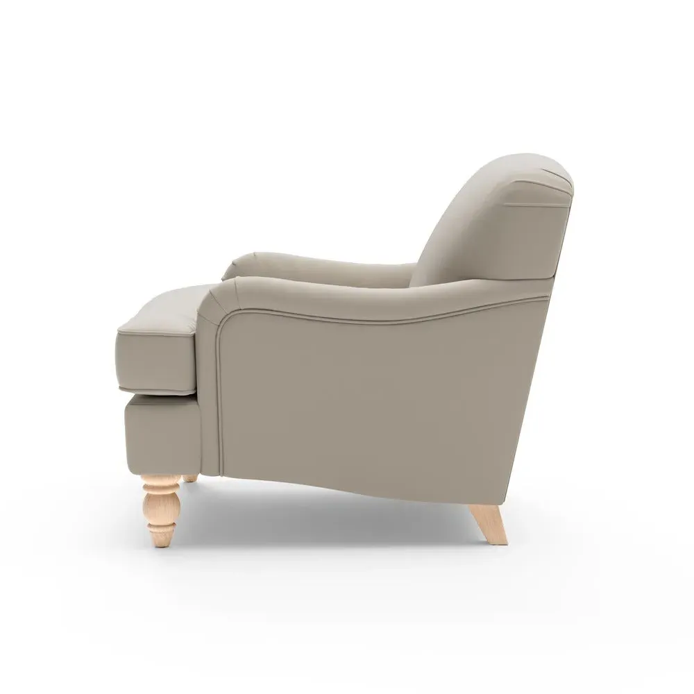 Armchair - Weathered Pebble, Matt Velvet