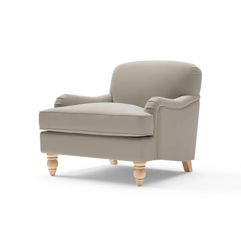 Armchair - Weathered Pebble, Matt Velvet