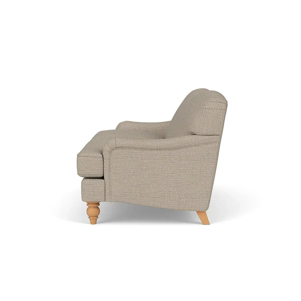 Ashbee 3-Seater Sofa - Natural, Herringbone Weave