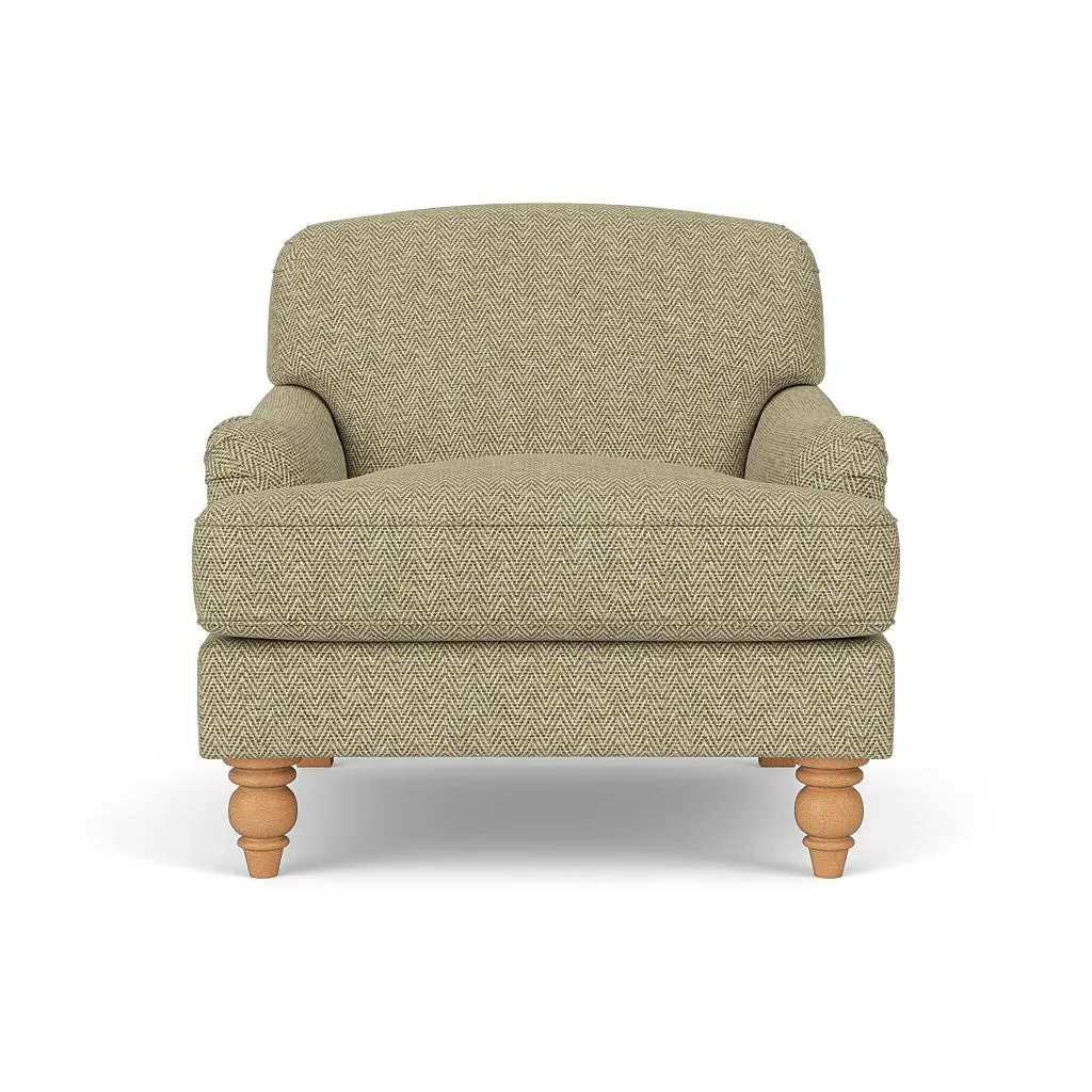 Ashbee Armchair - Apple, Herringbone Weave image