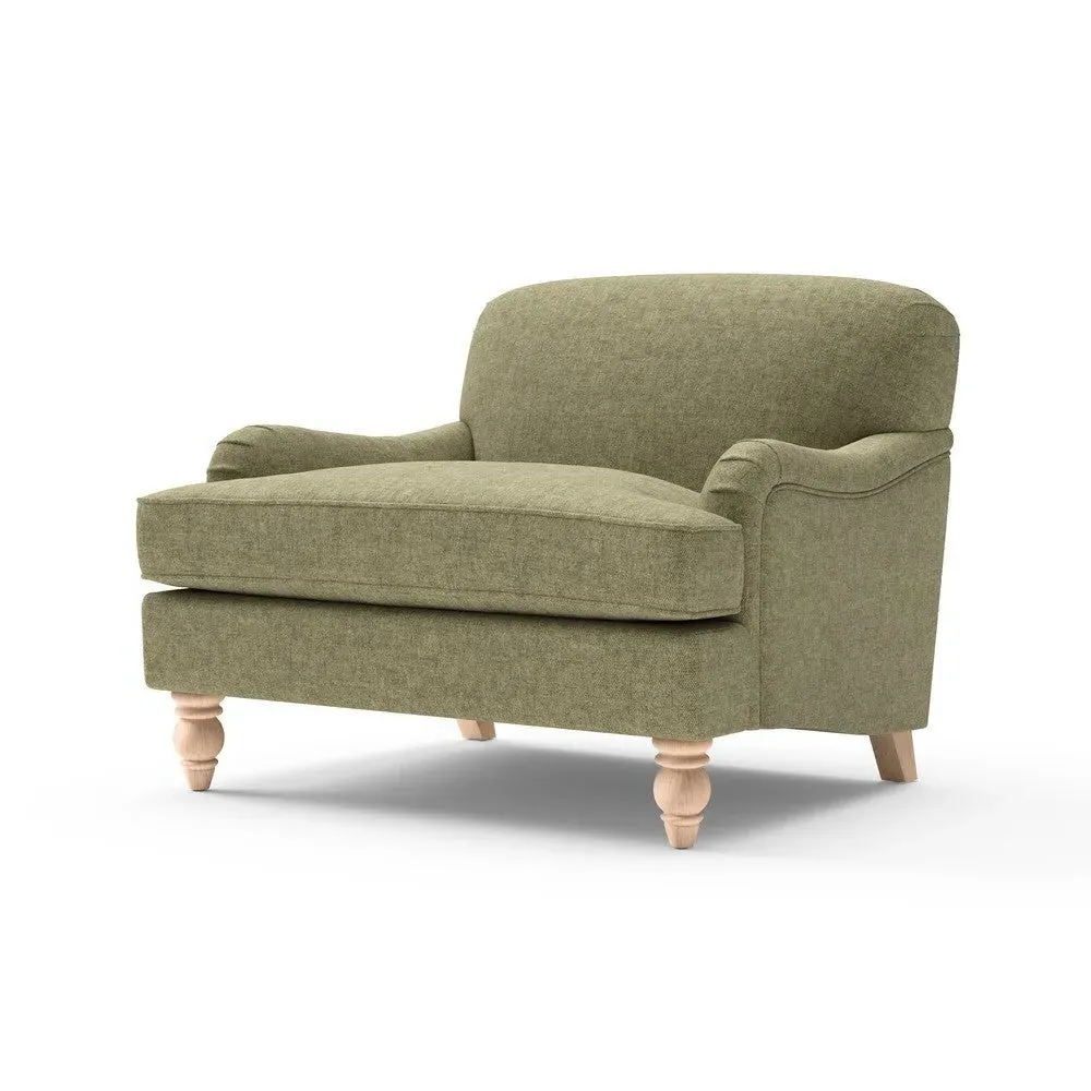 Ashbee Love Seat - Sage, Aquaclean Oxford