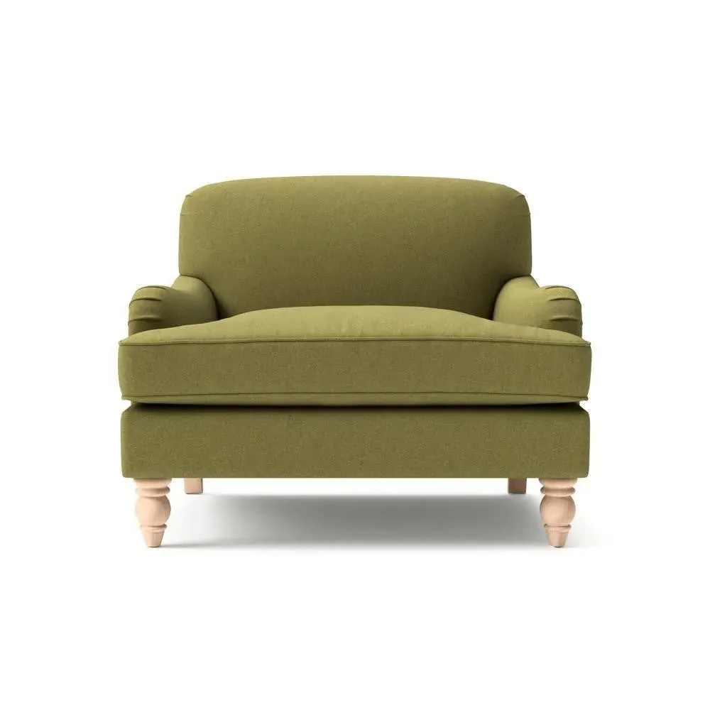Love Seat - Apple Green, Linen image