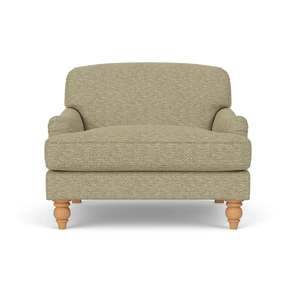 Love Seat - Apple, Herringbone Weave image