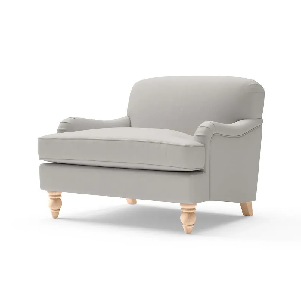 Love Seat - Dove Grey, Linen