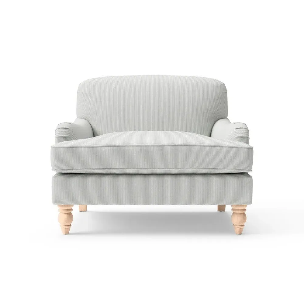 Love Seat - Duck Egg, Broadway Stripe image