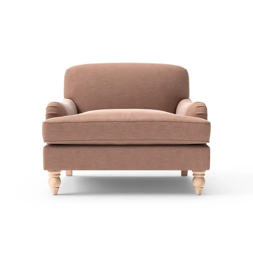 Love Seat - Dusky Rose, Eco Chenille image