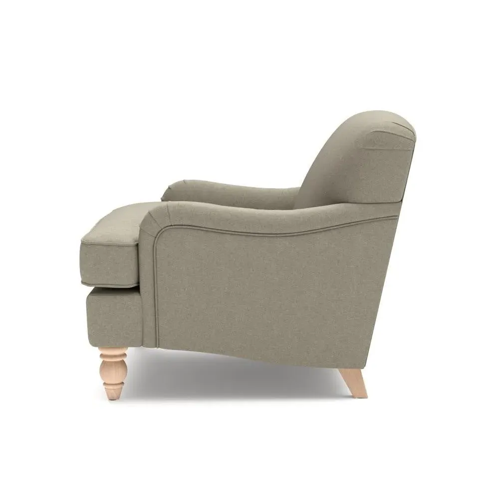Love Seat - Mid Grey, Linen