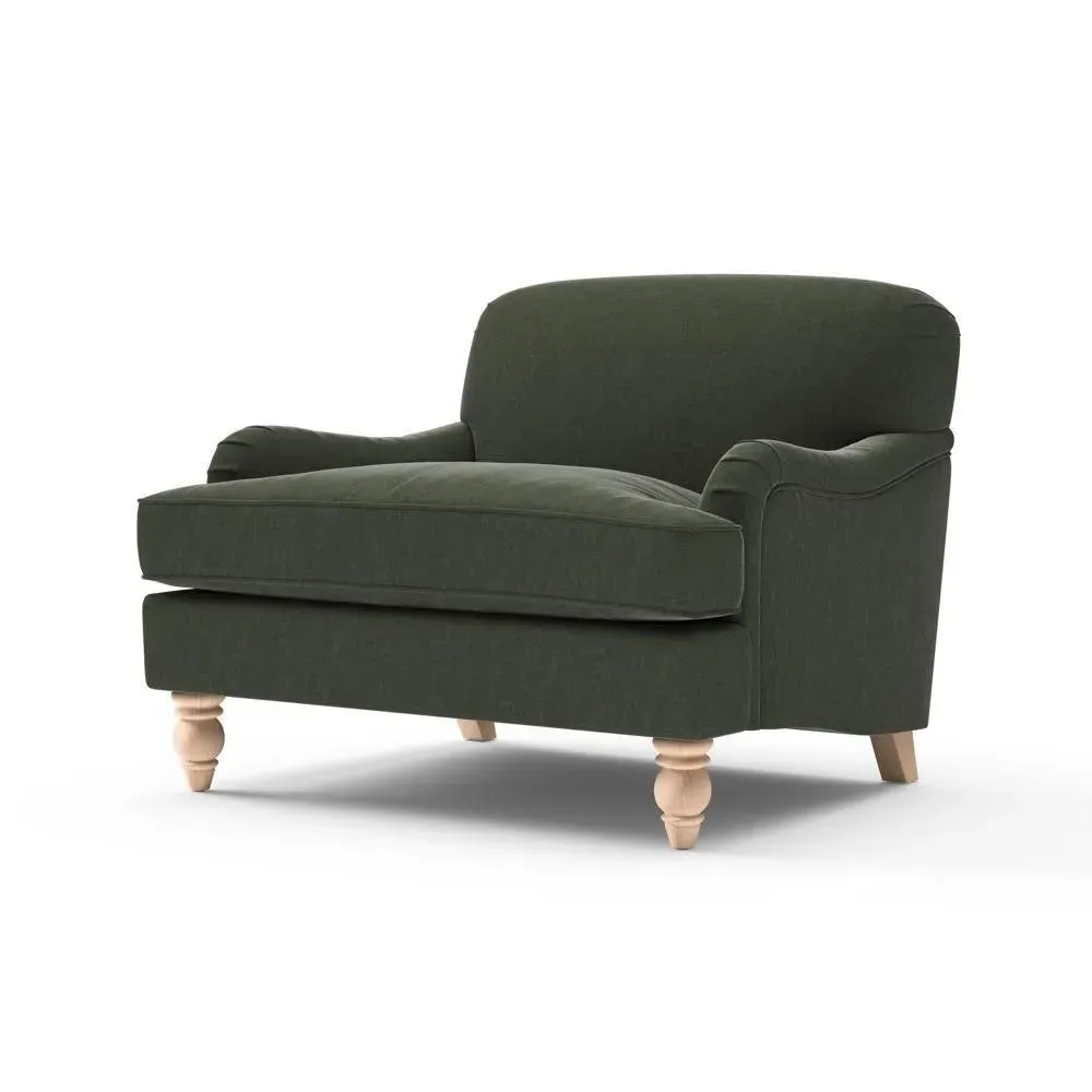 Love Seat - Moss, Eco Chenille