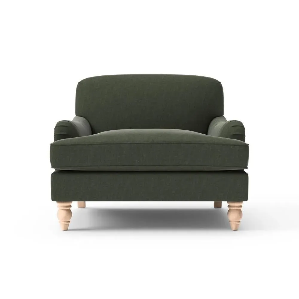 Love Seat - Moss, Eco Chenille