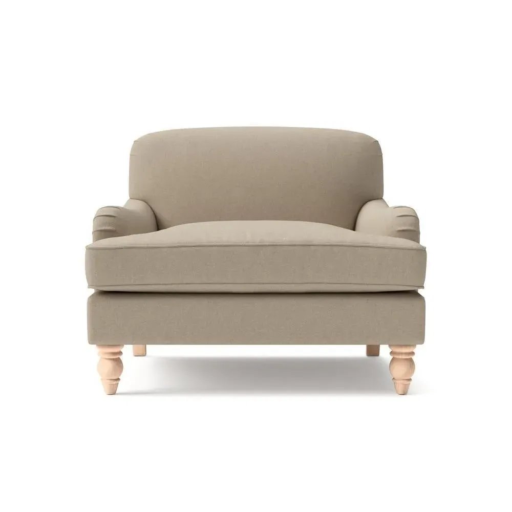 Love Seat - Natural, House Linen Mix