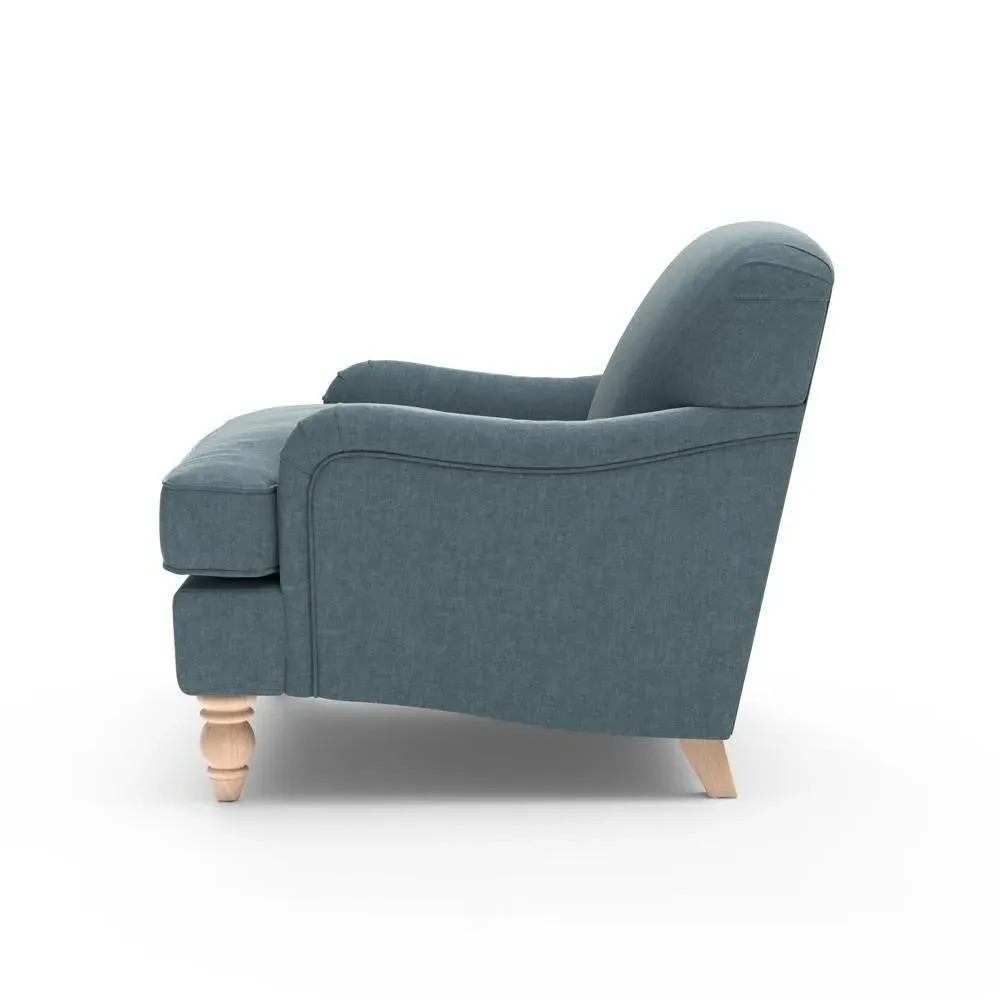 Love Seat - Teal, Eco Chenille