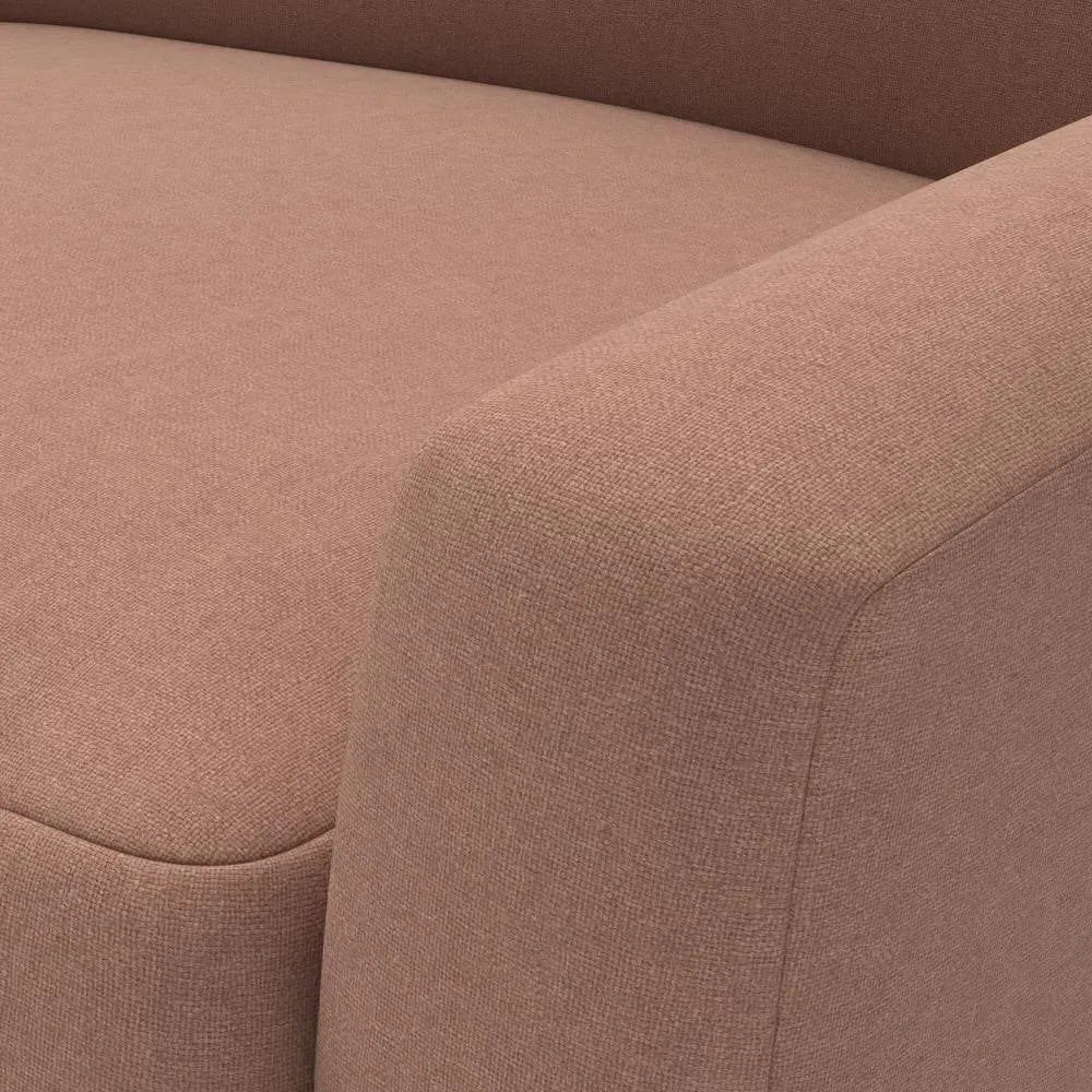3 Seater Sofa - Dusky Blush, House Linen Mix