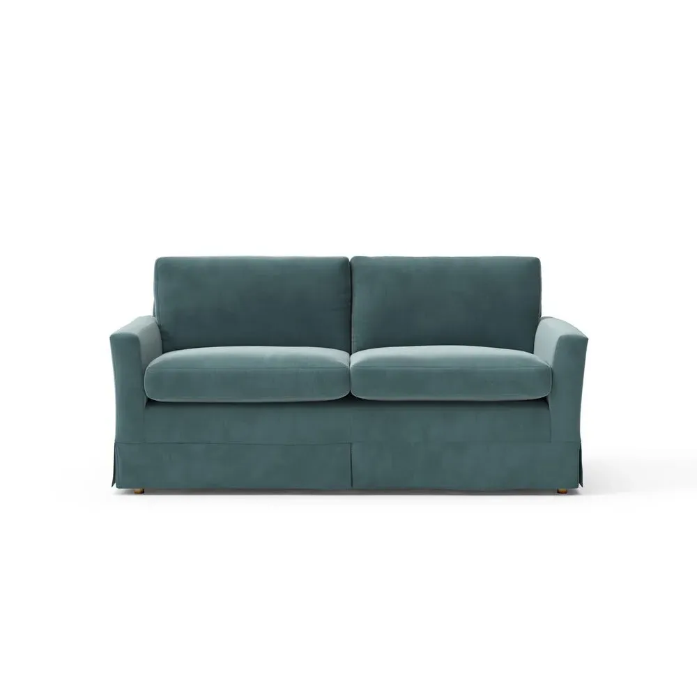 3-Seater Sofa - Teal, Matt Velvet