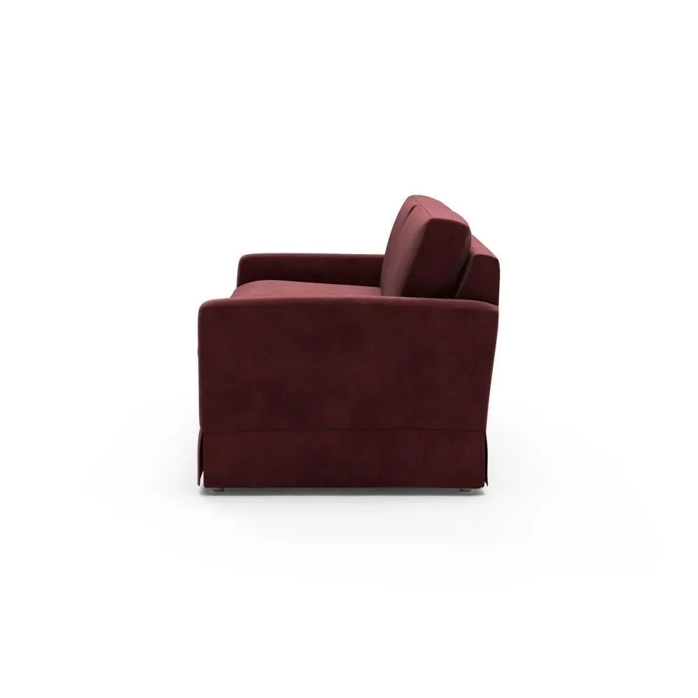 4-Seater Sofa - Dark Rosehip, Matt Velvet