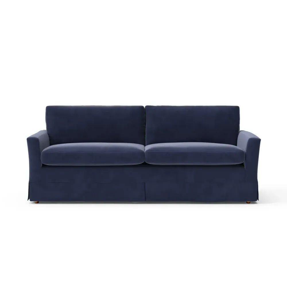 4-Seater Sofa - Deep Blue, Velvet image
