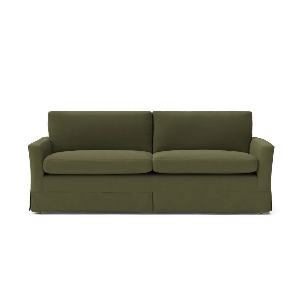 4-Seater Sofa - Forest Green, Linen Mix image