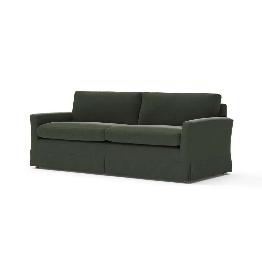 4-Seater Sofa - Green, Eco Chenille