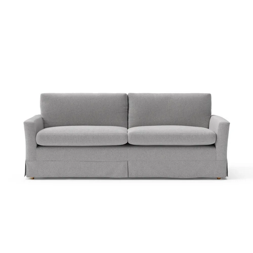 4 Seater Sofa - Grey Marl, Rustic Weave