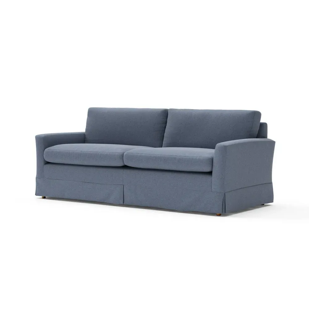 4-Seater Sofa - Indigo, House Linen Mix