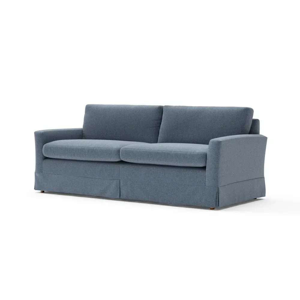 4-Seater Sofa - Indigo, Rustic Weave