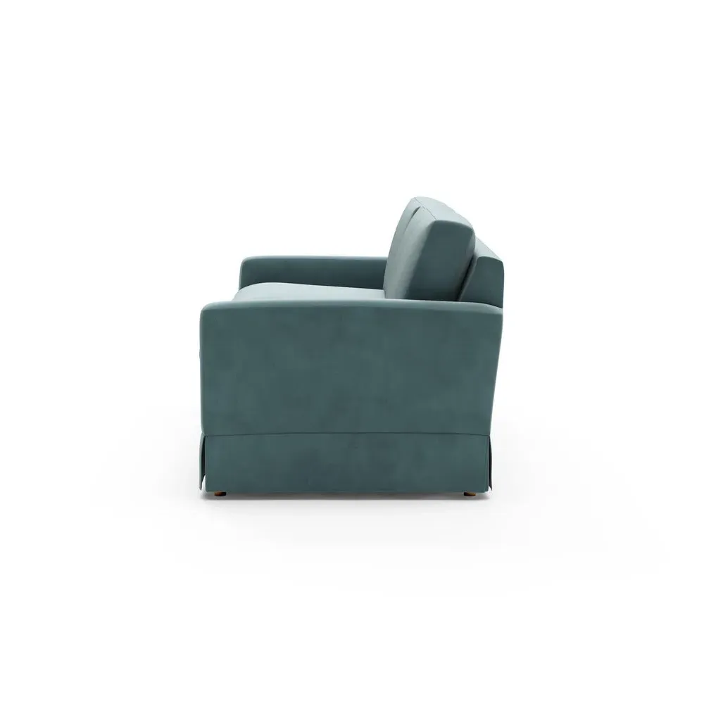 4-Seater Sofa - Teal, Matt Velvet
