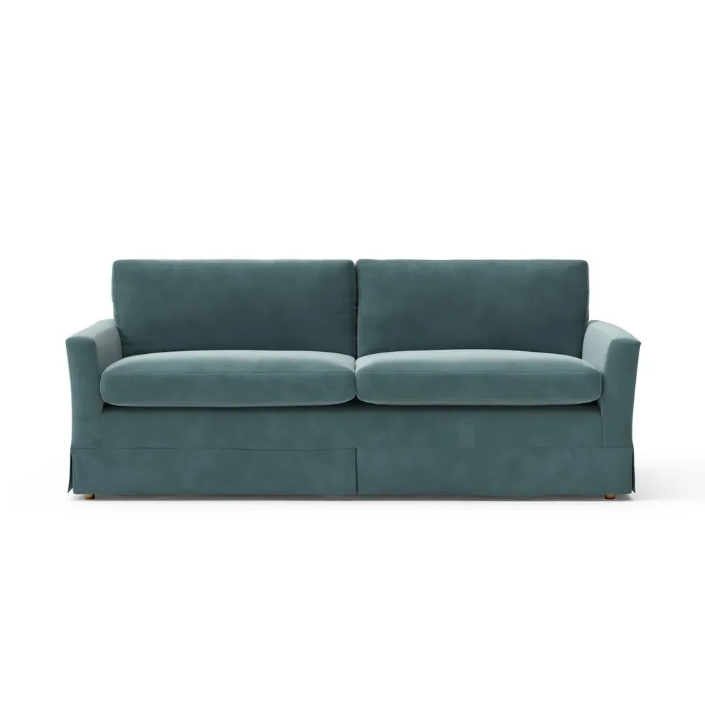 4-Seater Sofa - Teal, Matt Velvet