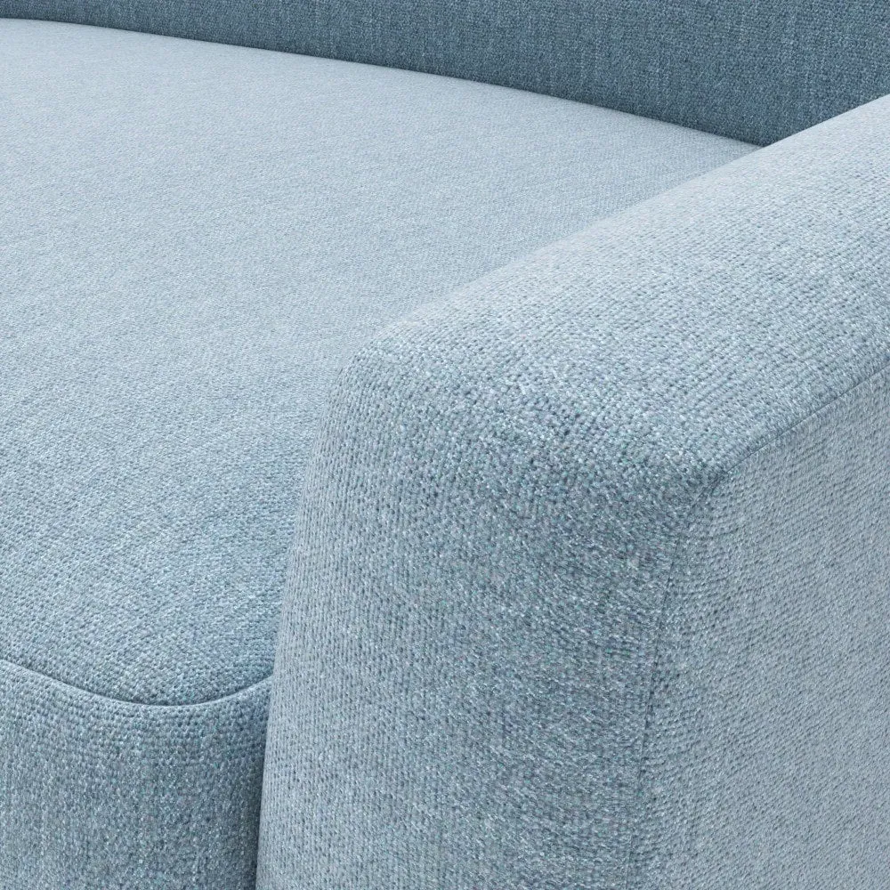 4-Seater Sofa - Teal, Rustic Weave