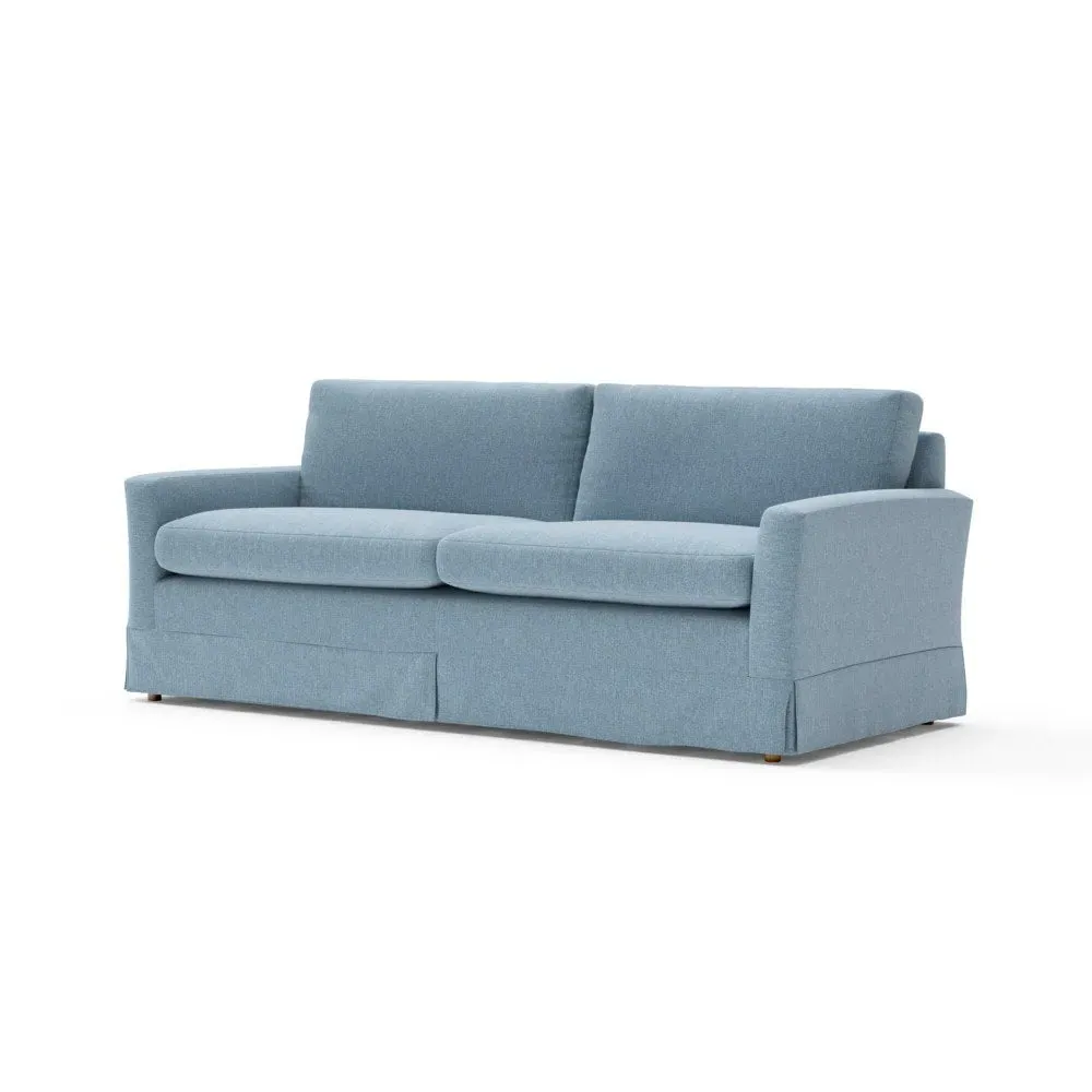 4-Seater Sofa - Teal, Rustic Weave