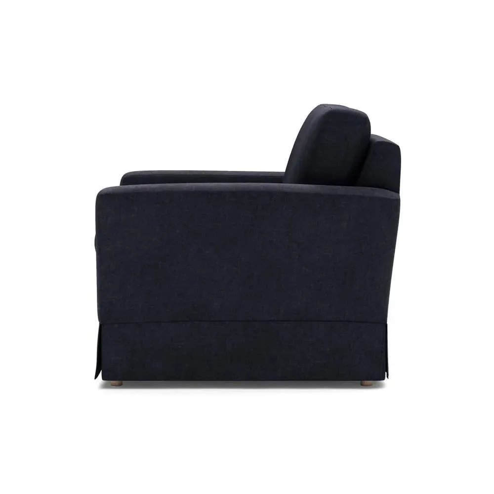 Armchair - Black, Eco Chenille