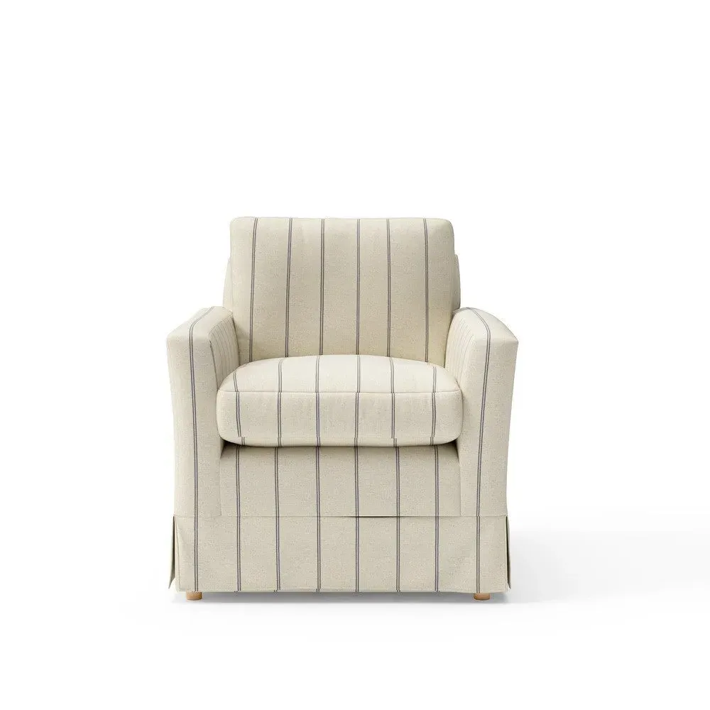 Armchair - Dark Grey, Compton Stripe image
