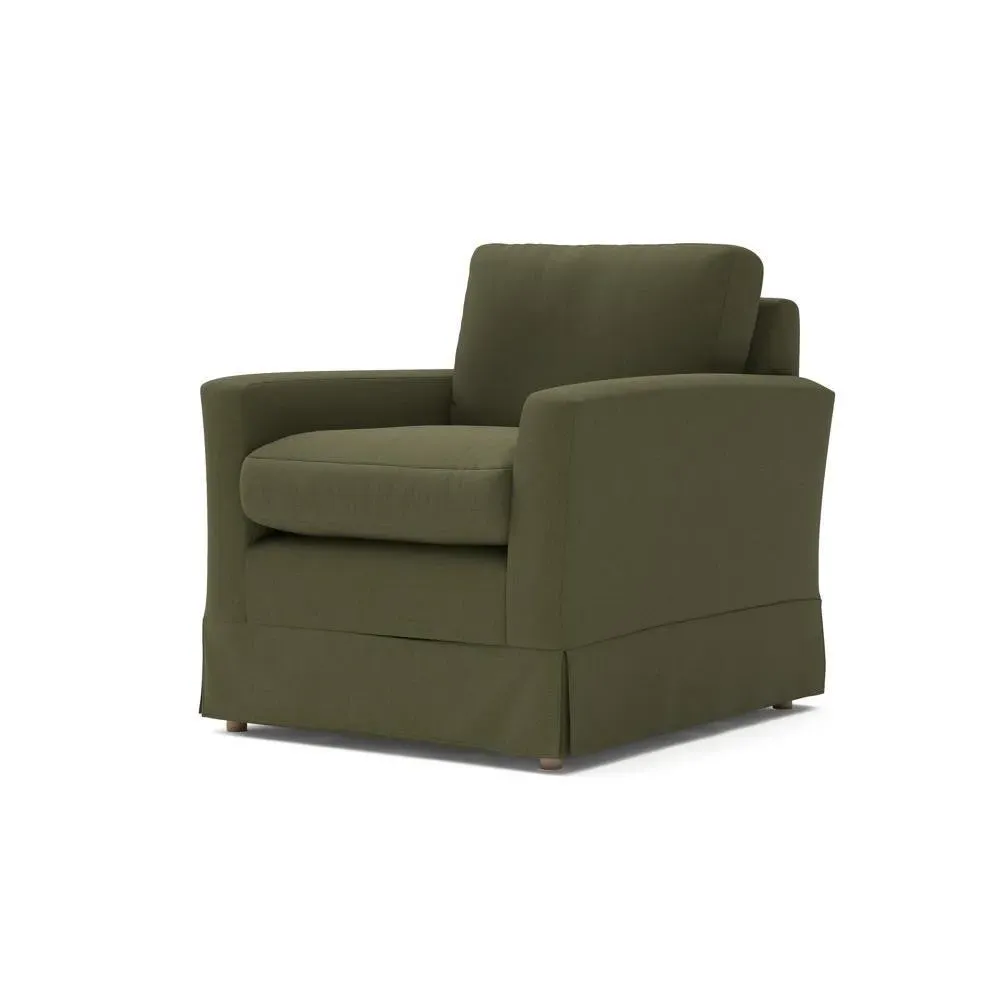 Armchair - Forest Green, House Linen Mix