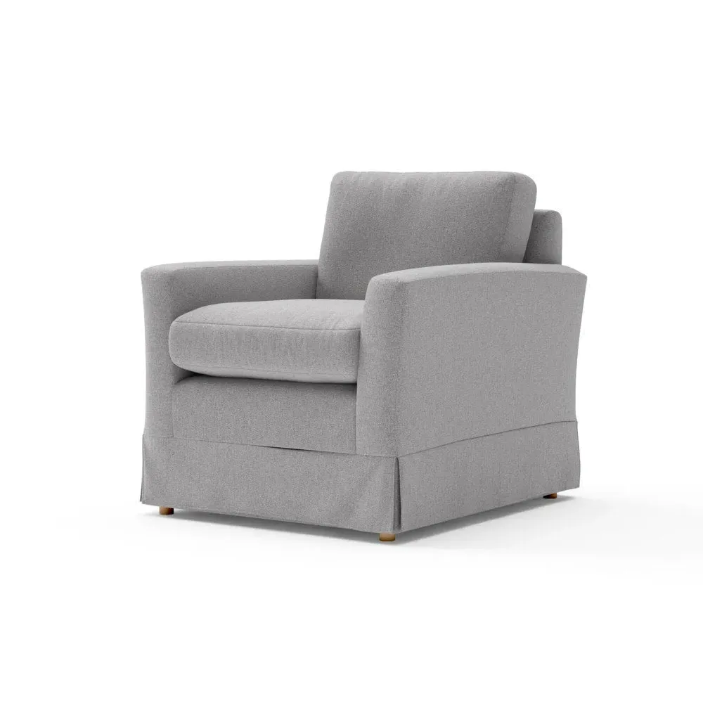 Armchair - Grey, Rustic Weave