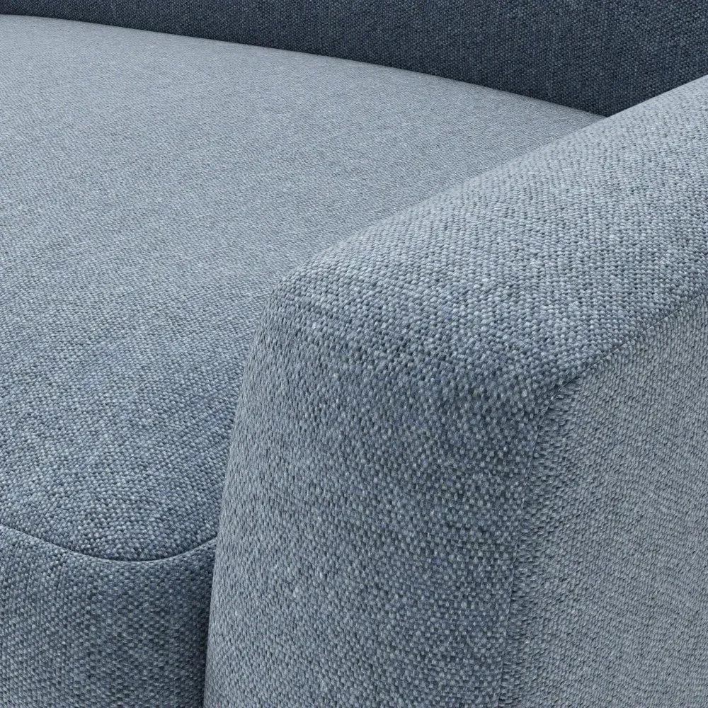 Armchair - Indigo, Rustic Weave