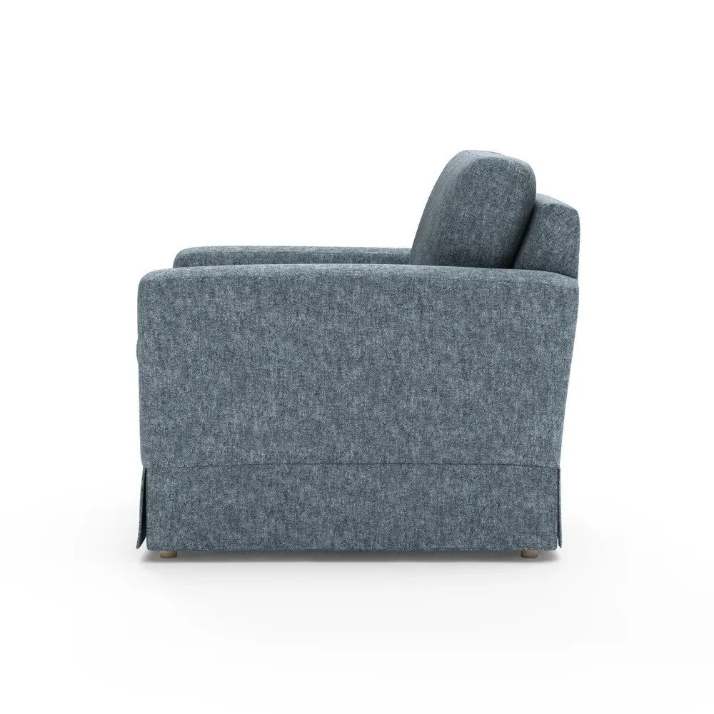 Armchair - Mid Blue, Aquaclean Oxford