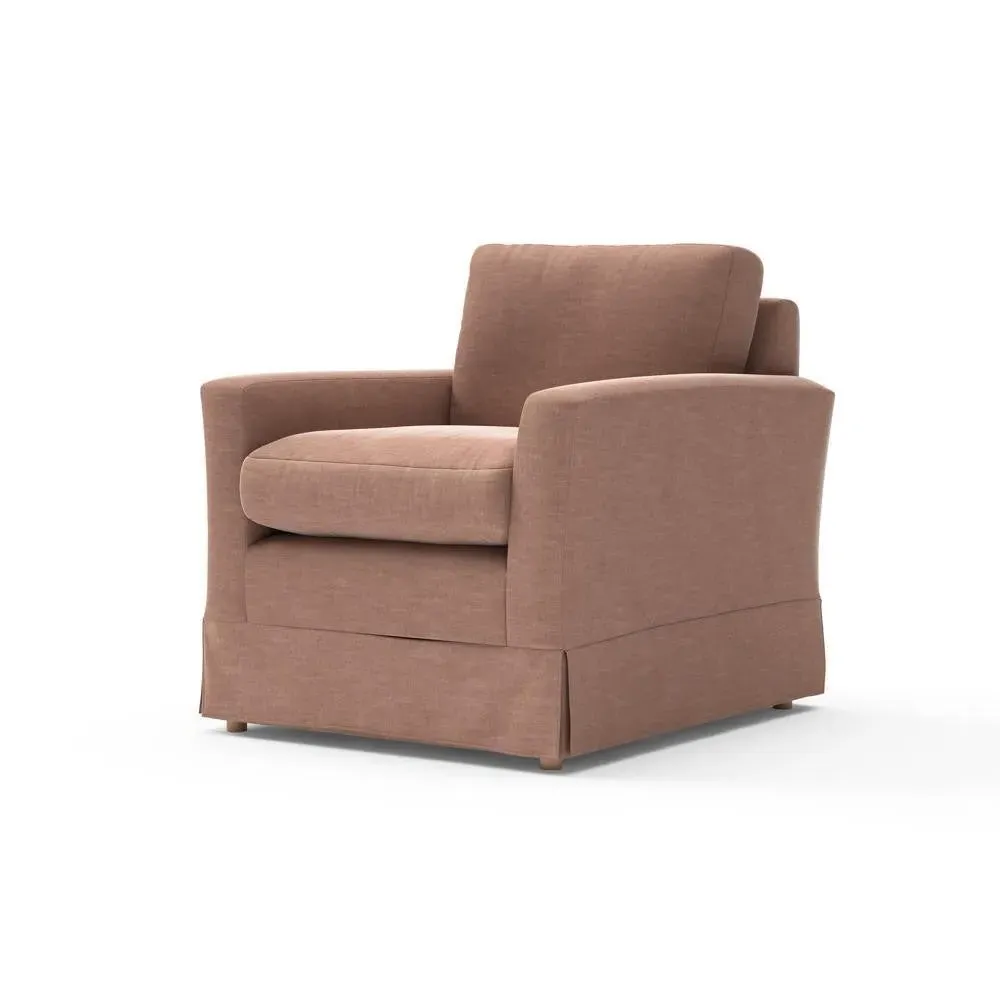Armchair - Pink, Eco Chenille