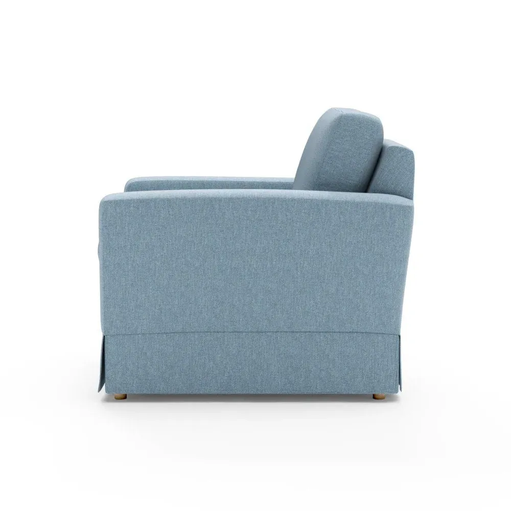 Armchair - Teal, Rustic Weave