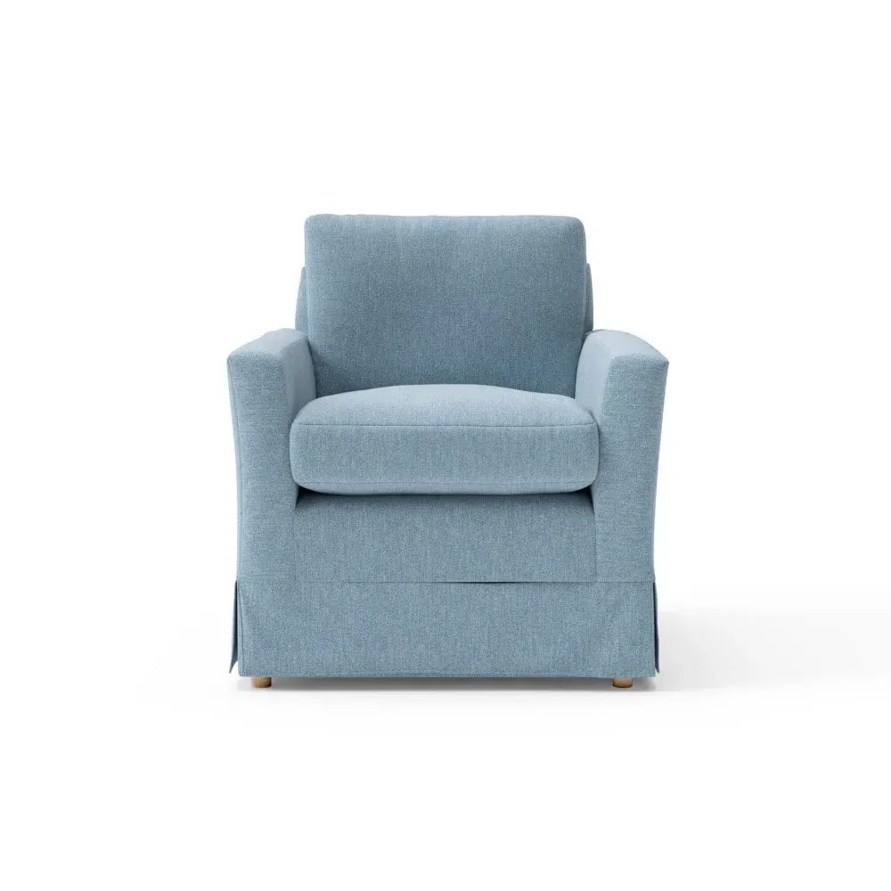 Armchair - Teal, Rustic Weave