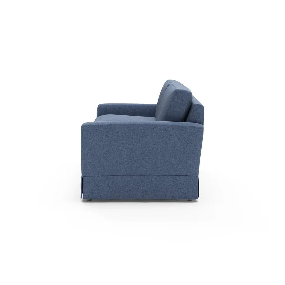 Austen 4-Seater Sofa - Dark Blue, Chunky Cotton