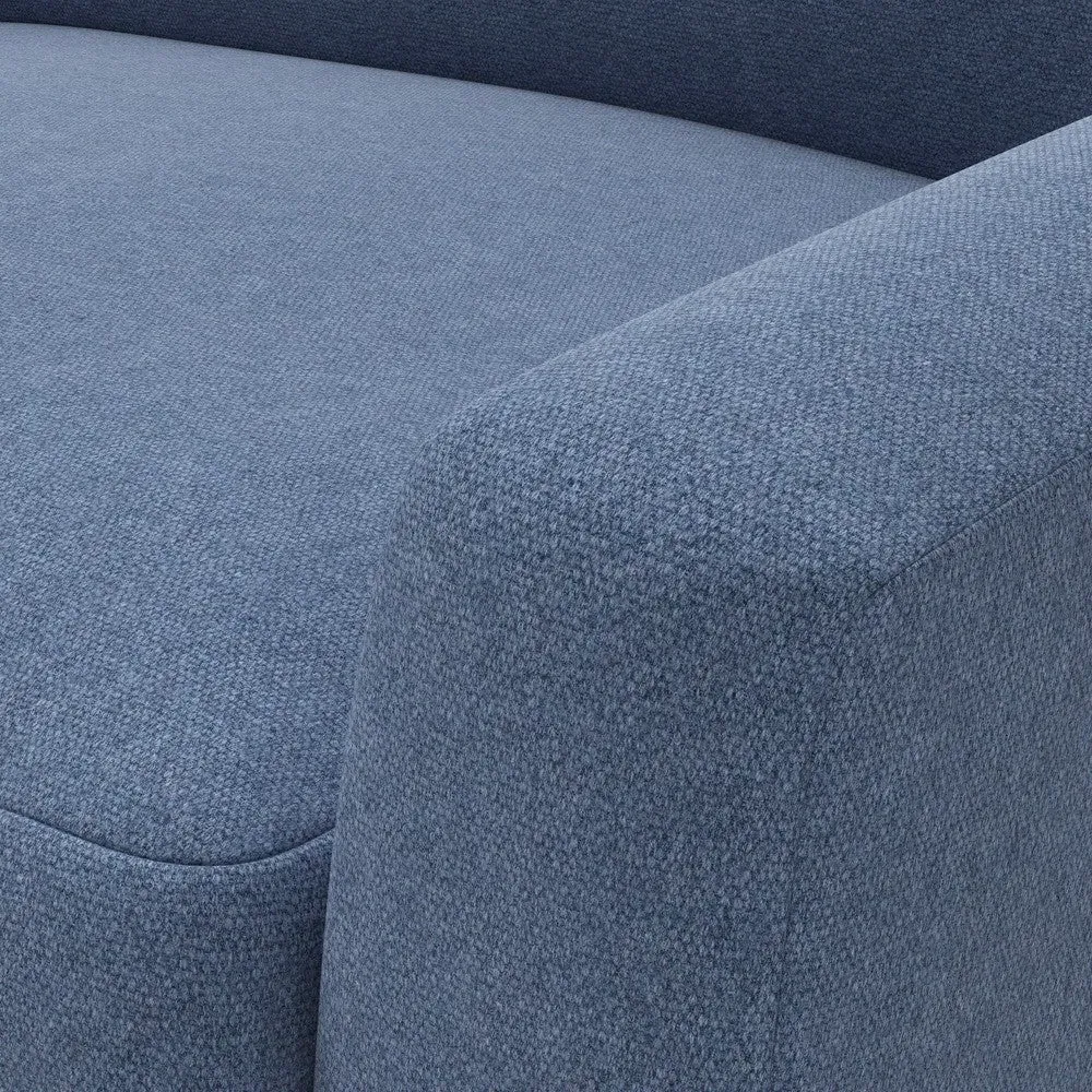 Austen 4-Seater Sofa - Dark Blue, Chunky Cotton