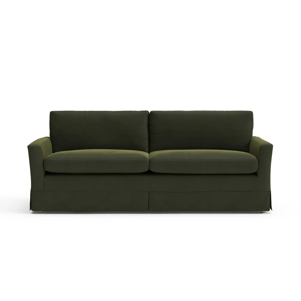Austen 4-Seater Sofa - Green, Velvet