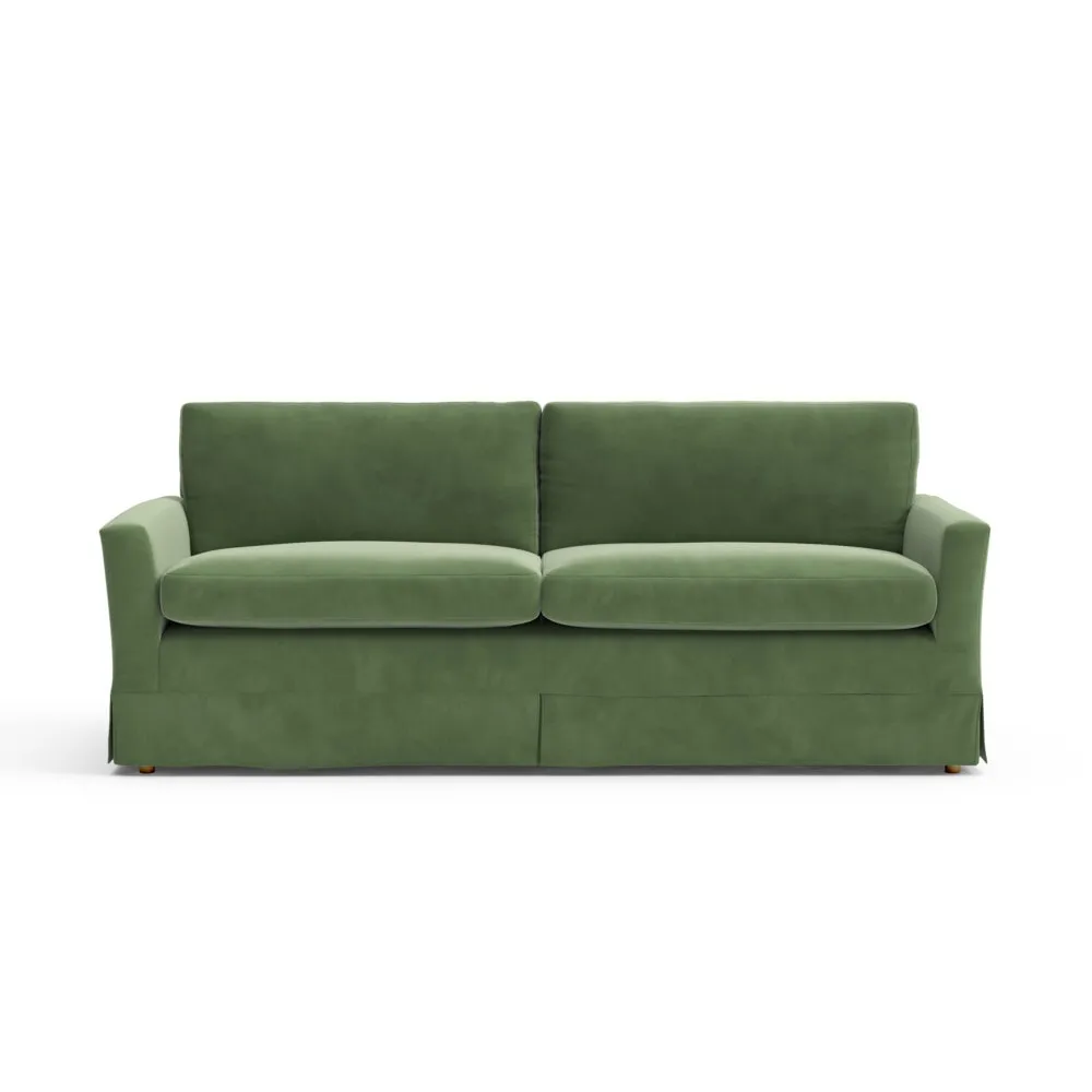 Austen 4-Seater Sofa - Green, Velvet