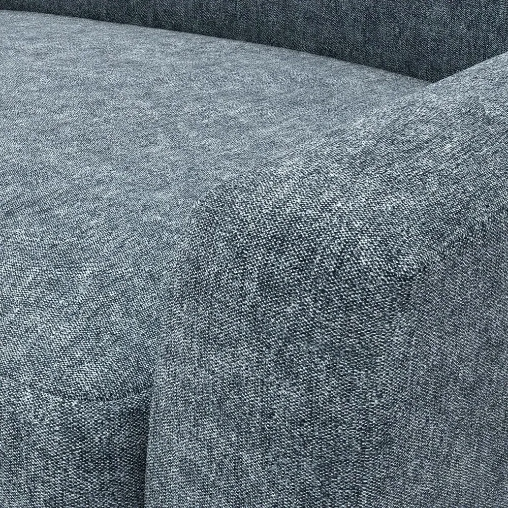 Austen 4-Seater Sofa - Mid Blue, Aquaclean Oxford